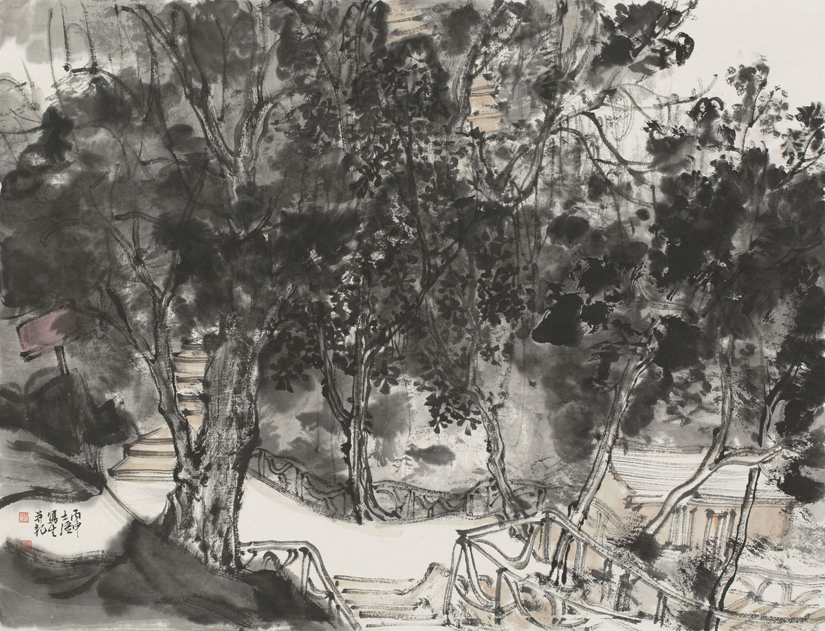 武功山写生之二39x55cm