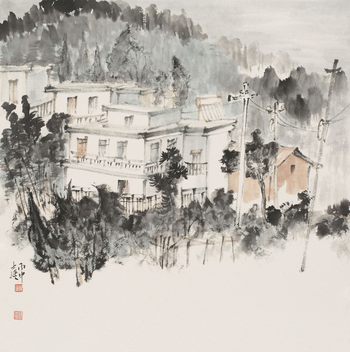 武功山写生之七39x55cm