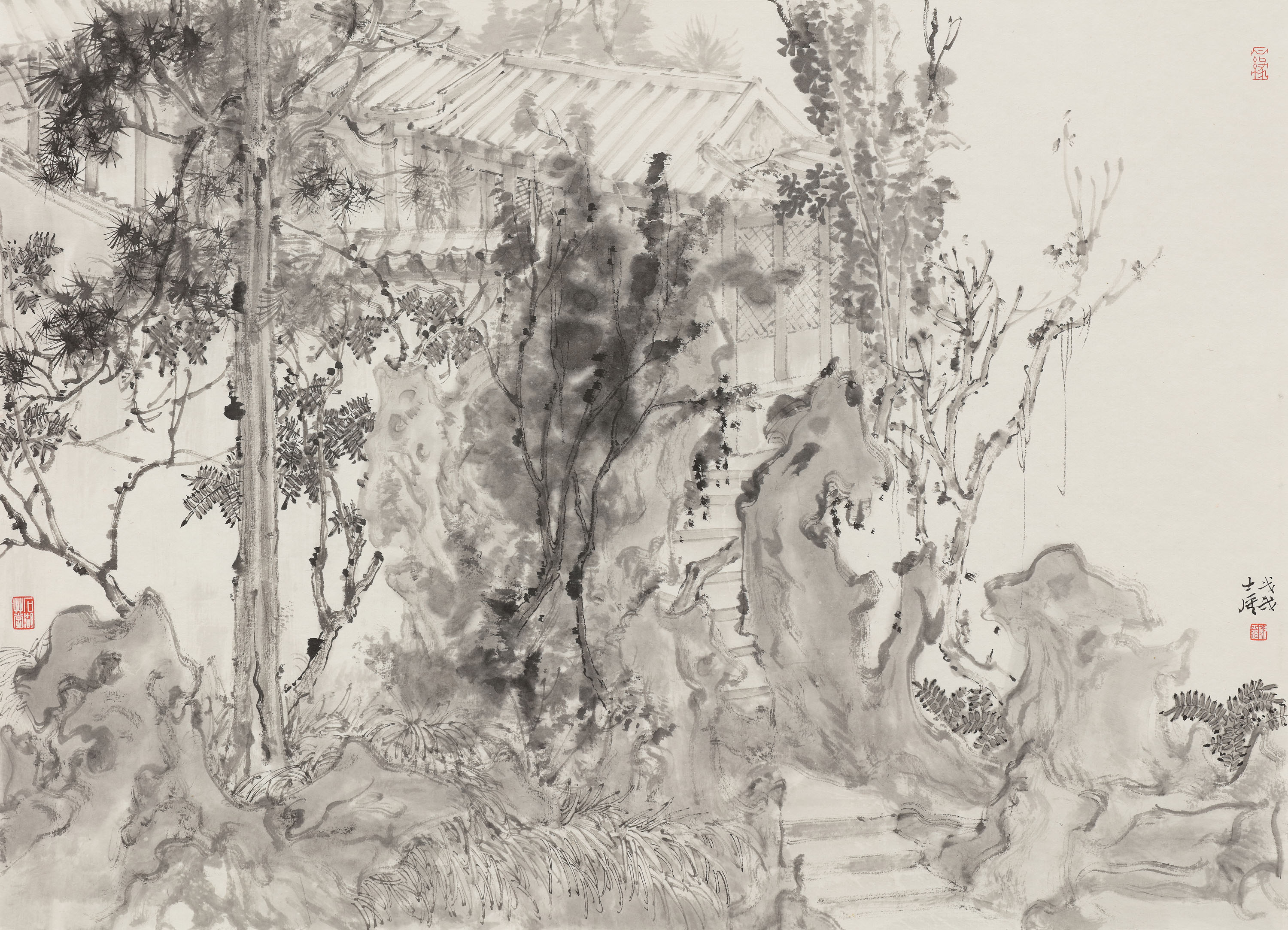 碧梧栖凤馆之三40X55CM