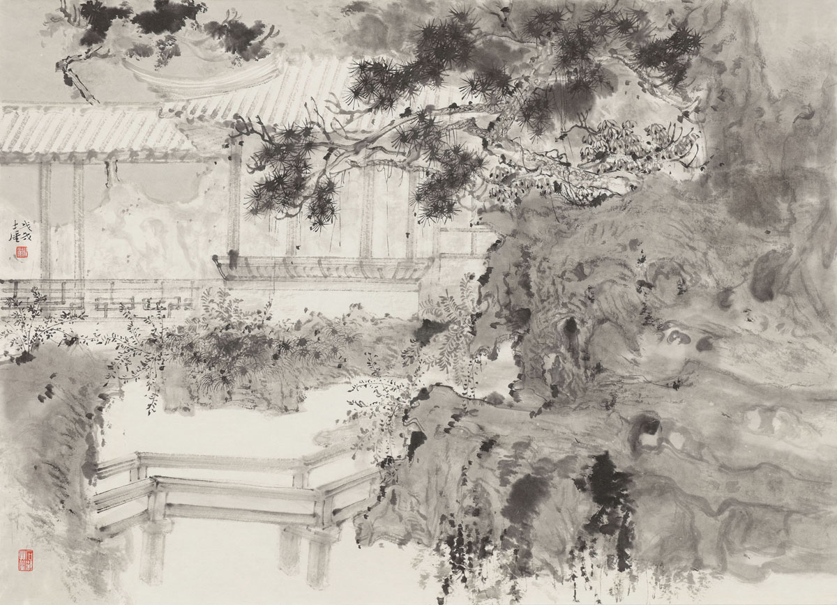 武功山写生之六39x55cm