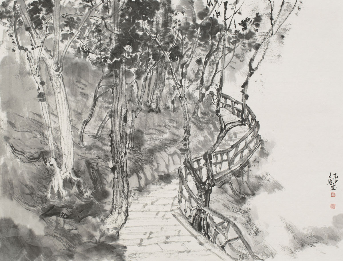武功山写生之三39x55cm