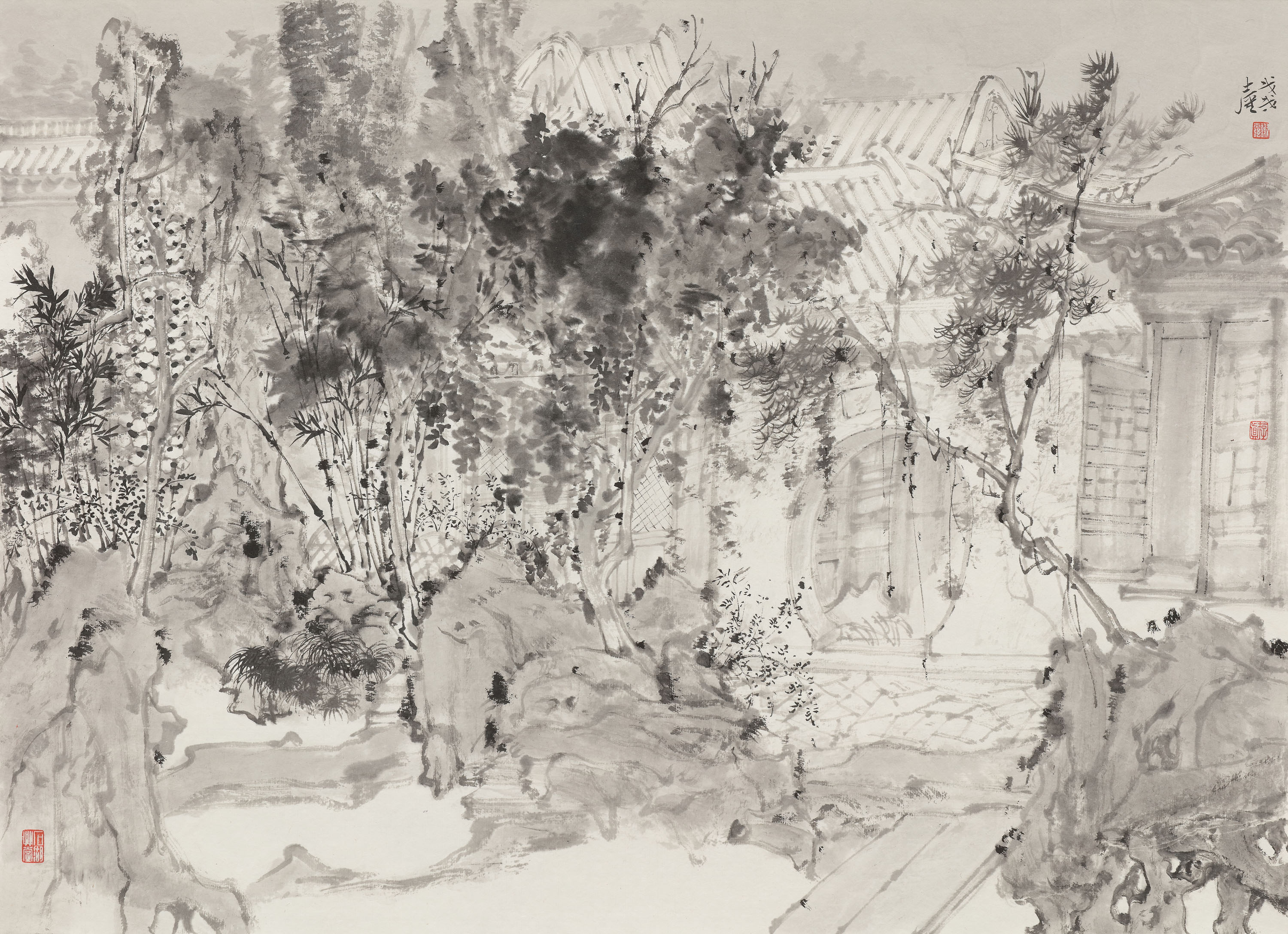 敬亭山房之二40X55CM