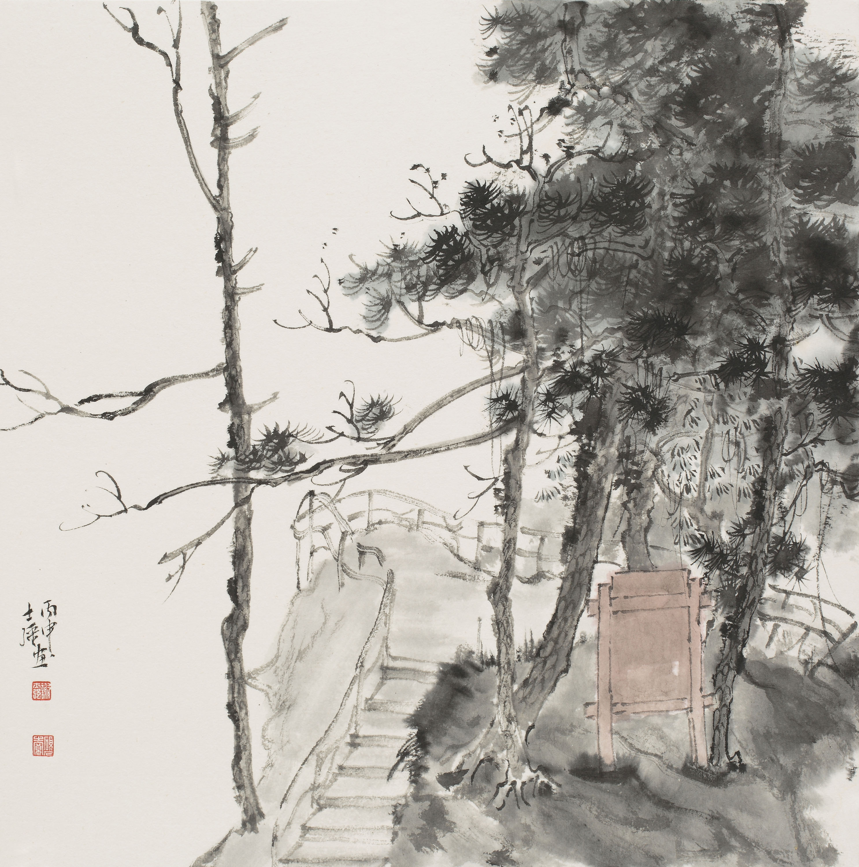 武功山写生之十一39x55cm