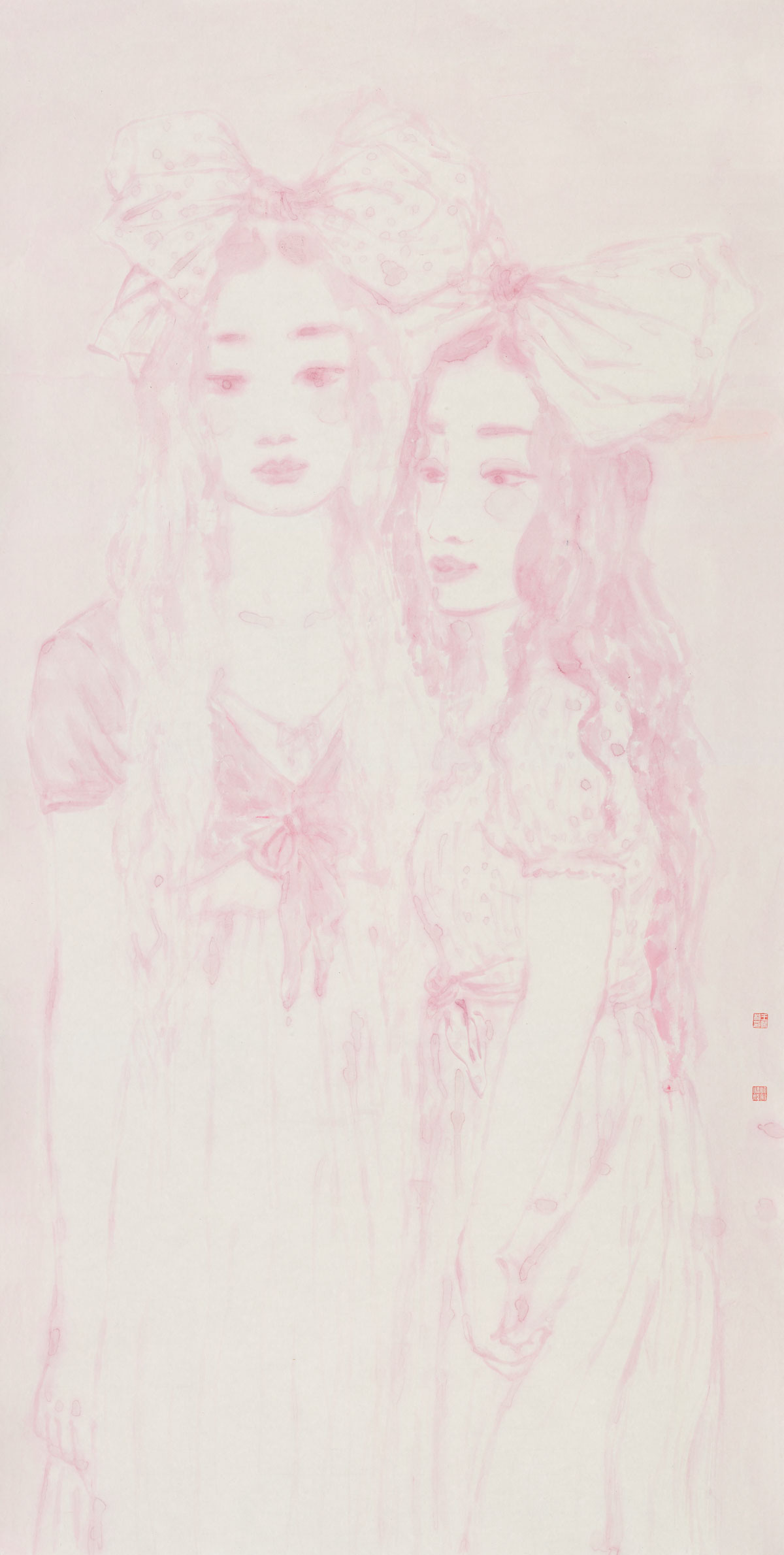 如影系列之一69cmX138cm.
