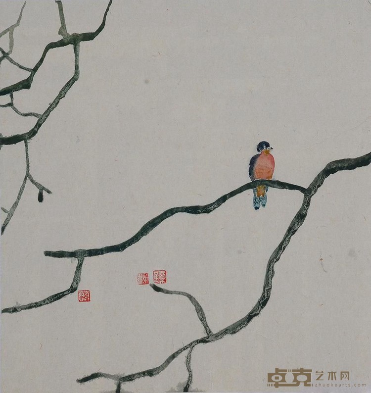 《缠枝》 郑林 34x33cm 2018年
