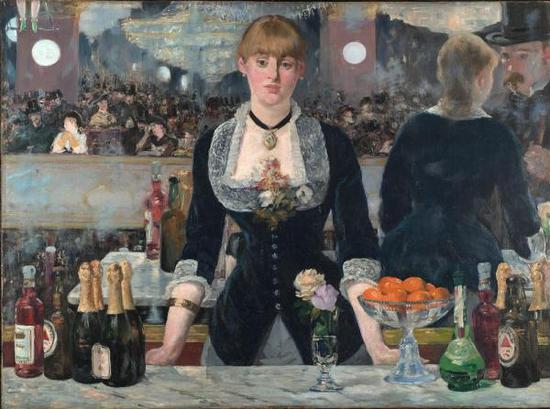 《女神游乐厅酒吧（A Bar at the Folies-Berge?re）》，马奈，1882年