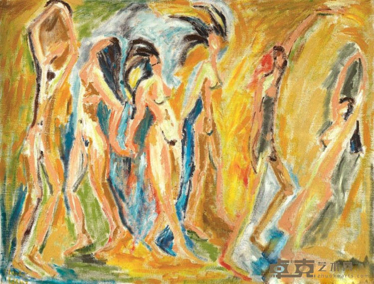 《6个芭蕾舞女》 克罗德·勒苏 140x184cm 2008年 布面油画