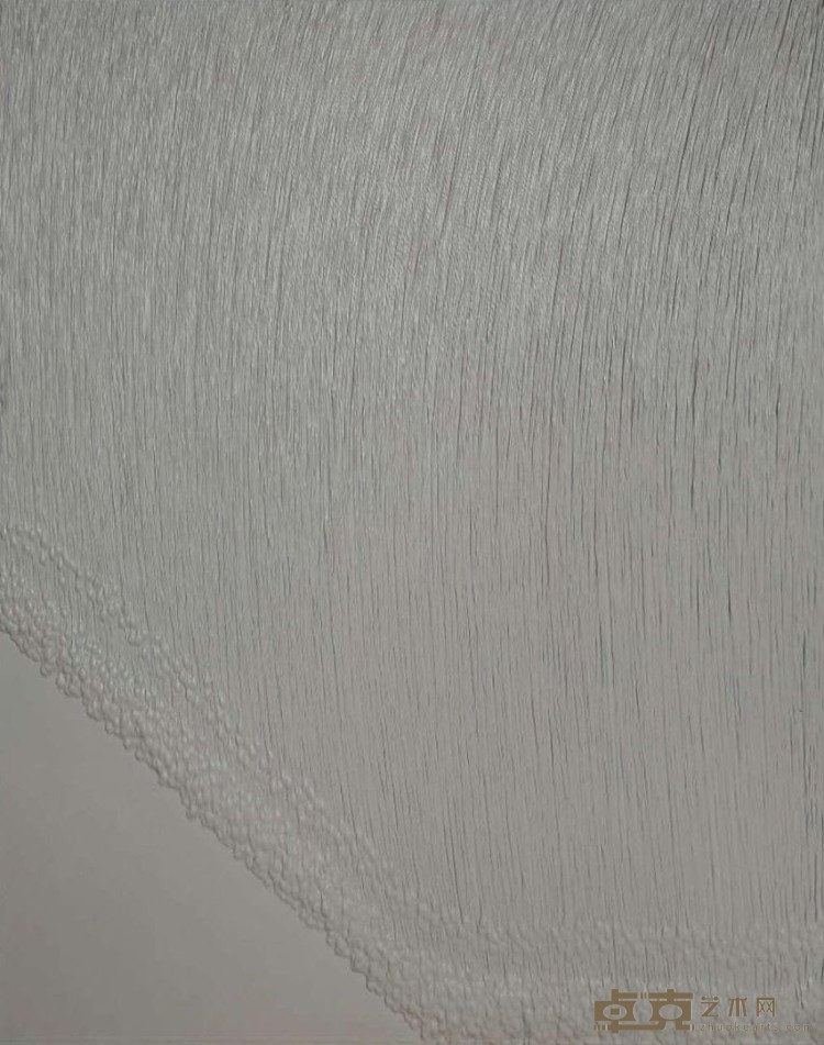 《交织-苍白的雨2》 100x80cm 2016年布面综合材料