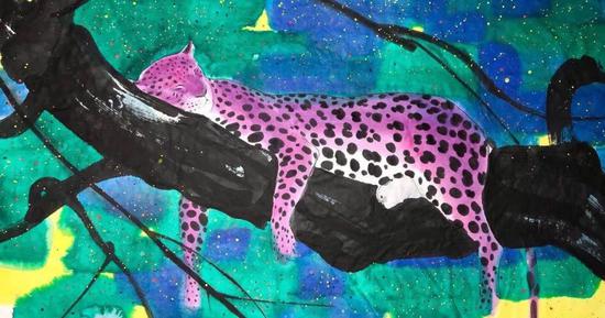 《粉豹 NO.5》1750mm x 950mm