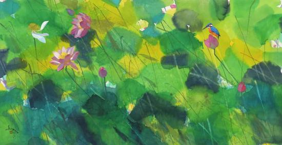 《荷 NO.2》1200mm x 2400mm