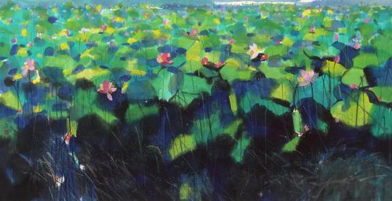 《荷 NO.4》1200mm x 2400mm