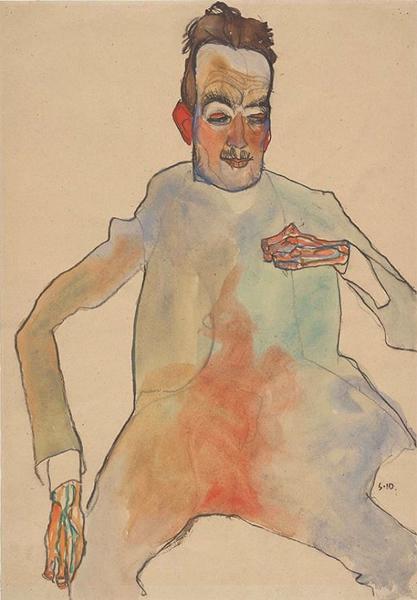 《大提琴手》，席勒，1910
