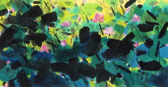 《荷 NO.1》 1200mm x 2400mm