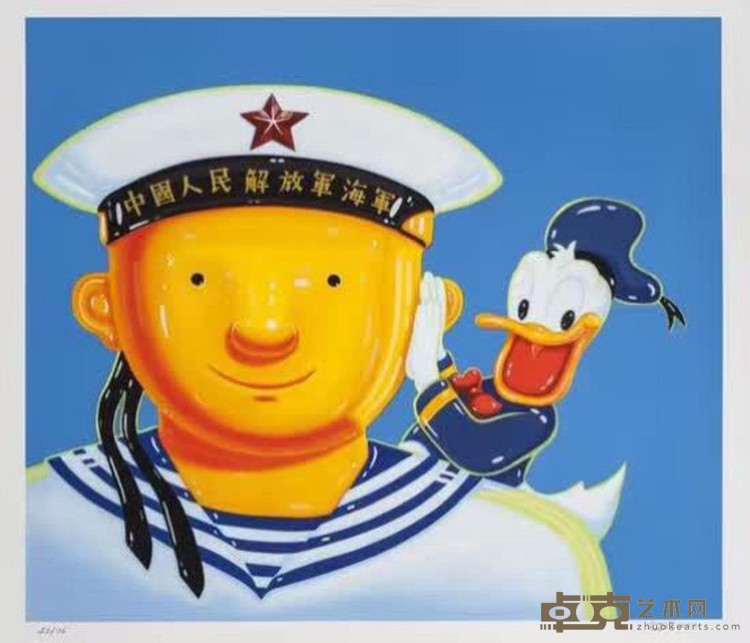 海军与唐老鸭   57x77cm   2011