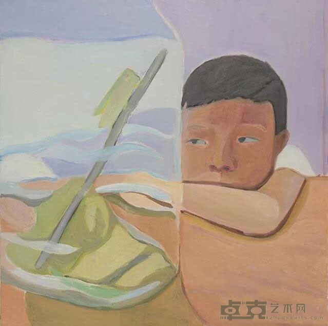 《第二次童年》 张利华 120x120cm 2018年 布面油画