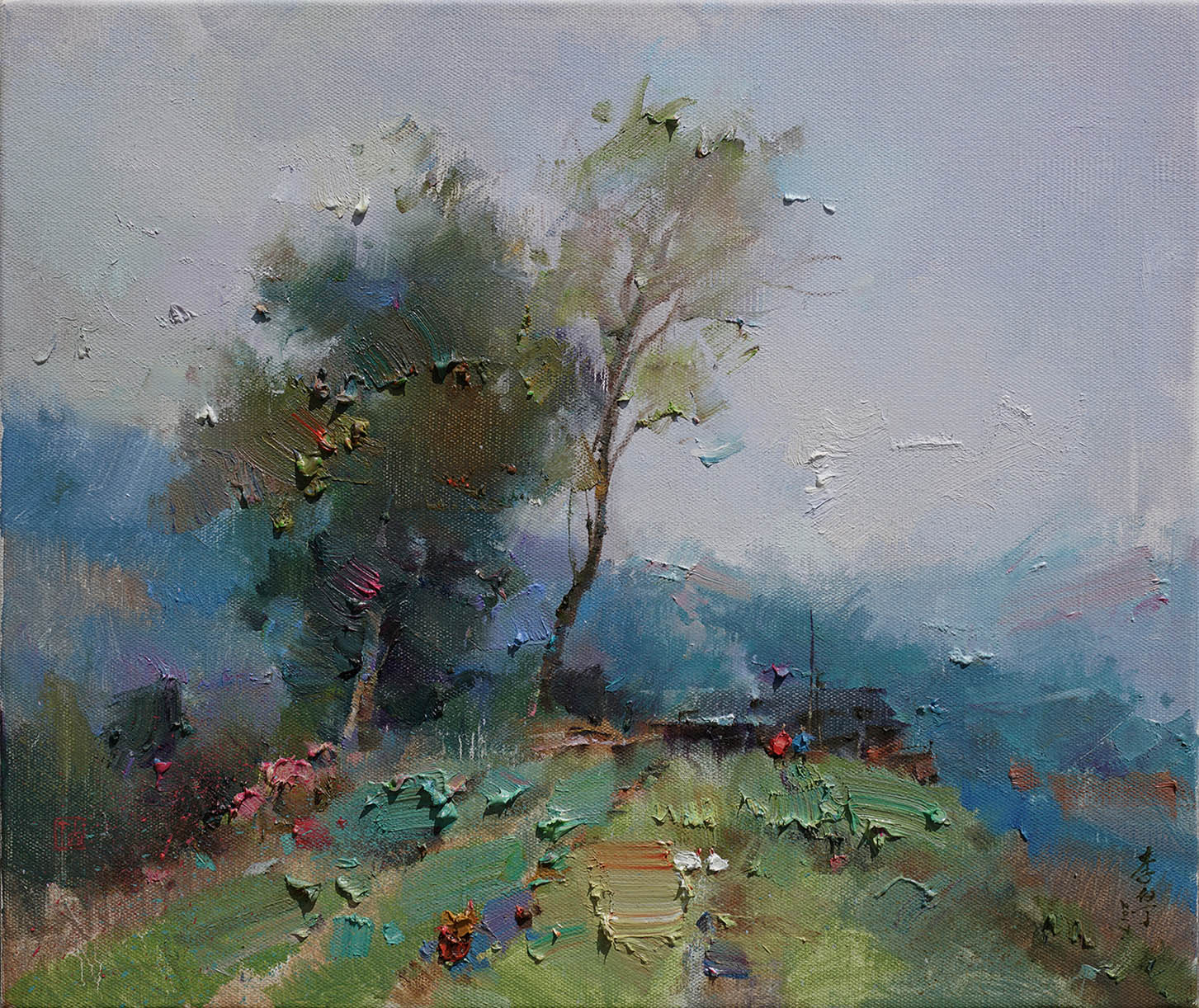 《松阳小景》55cmx46cm