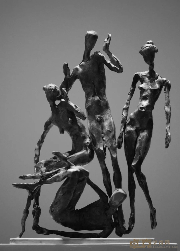 蒋铁骊  《生活日记——26》  高40cm，青铜 ，2014年