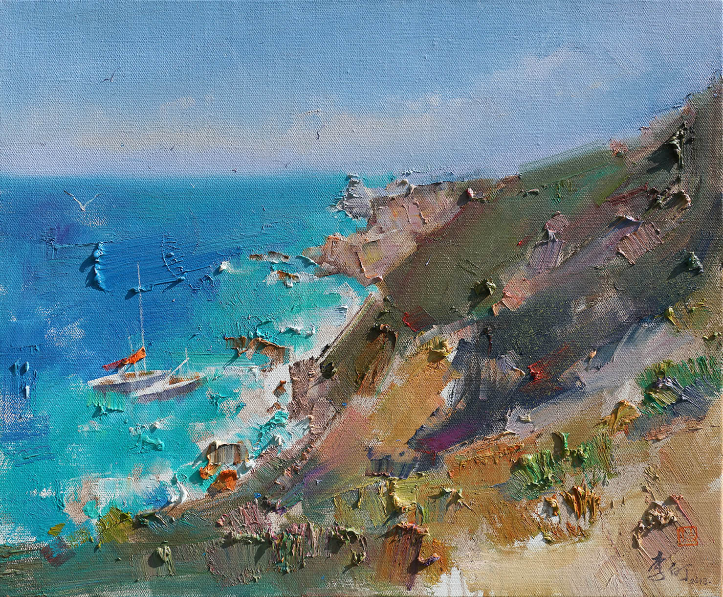 《阳光下的罗卡角No.2》55x46cm