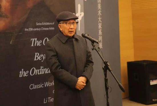 中国美术家协会名誉主席、中央美术学院原院长靳尚谊先生致辞