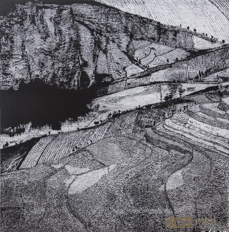 《秋阳过山》 赵江华 120x120cm 2012年