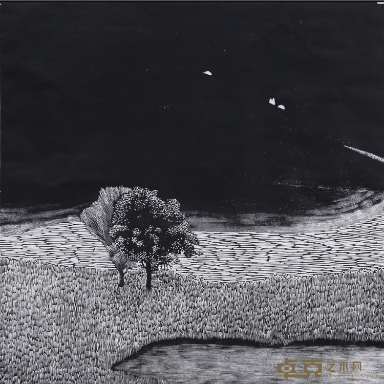 《山外山》 赵江华 41x41cm 2018年