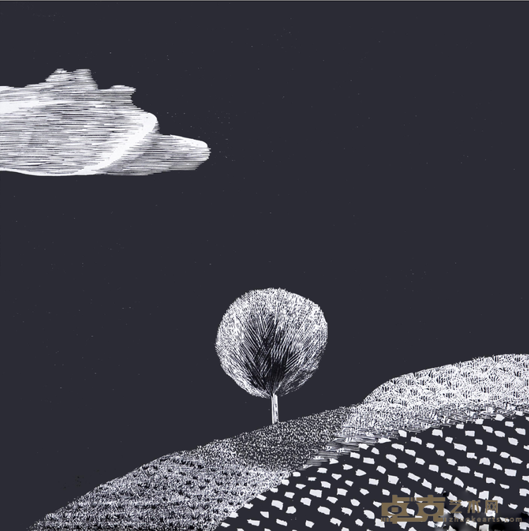 《云看》 赵江华 41x41cm 2017年
