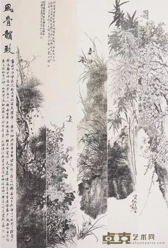 《风骨韵致》 王烨 237x161cm 2018年 中国画