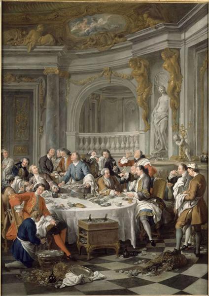 Jean-Fran?ois de Troy，The Lunch of Oysters ，1735