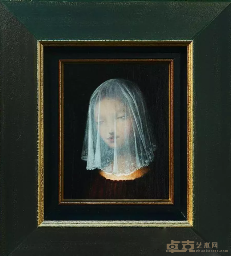 《新娘》 张斌 24x19cm 2017年 木板油画