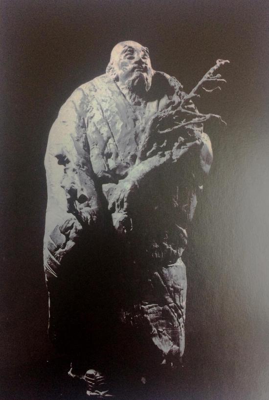 戴广文 画僧·担当 高60cm 1984年