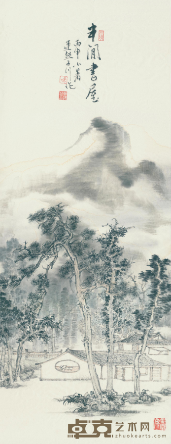 《半闲书屋》 万运超 87.8x34cm 2016年
