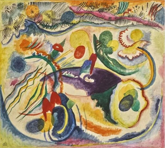 瓦西里·康定斯基（Wassily Kandinsky） 《最后审判论题》，1913年作 已售22，879，000美元