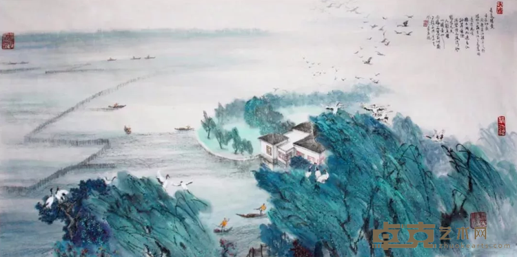 《长漾胜景》 温尚光 68x137cm