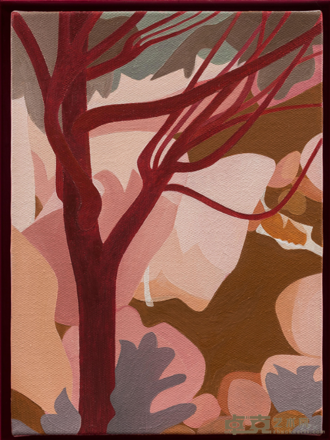 《左边的风景》 兰昭形 30x 22cm 2018年 布面油画