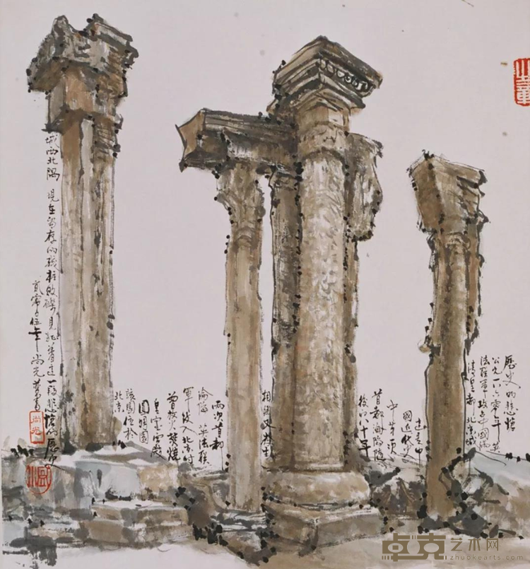 《历史的悲怆》 温尚光 47x43cm 2005年