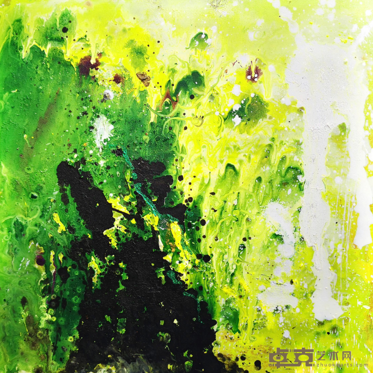 《纯真 》 杨斌斌 50×50cm 2018 布面油画