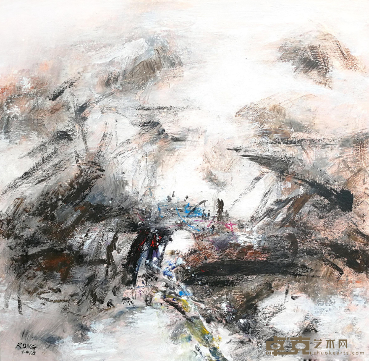 《浮生若梦 》 刘荣 60×60cm 2018 布面油画