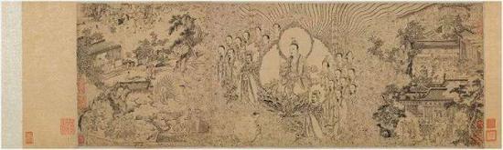 翁捐售给上海博物馆的南宋画家梁楷《道君像》