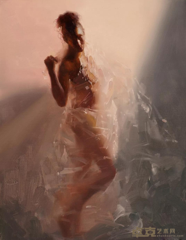 《透明的舞蹈》 吴兆铭 54x40cm 2007年 布面油画