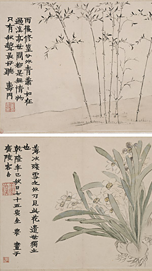 花卉蔬果册 金农（1686—1763） 纵24.6厘米，横30.9厘米（共十六开）