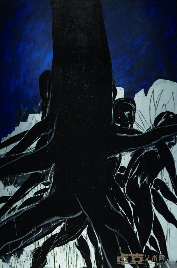 《不二No.3》 金佶煦 300x200cm 2018年 油画、亚麻布、丙烯