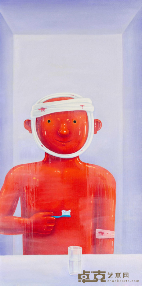 《早上好》 沈敬东 214x114cm 2013年 布面油画