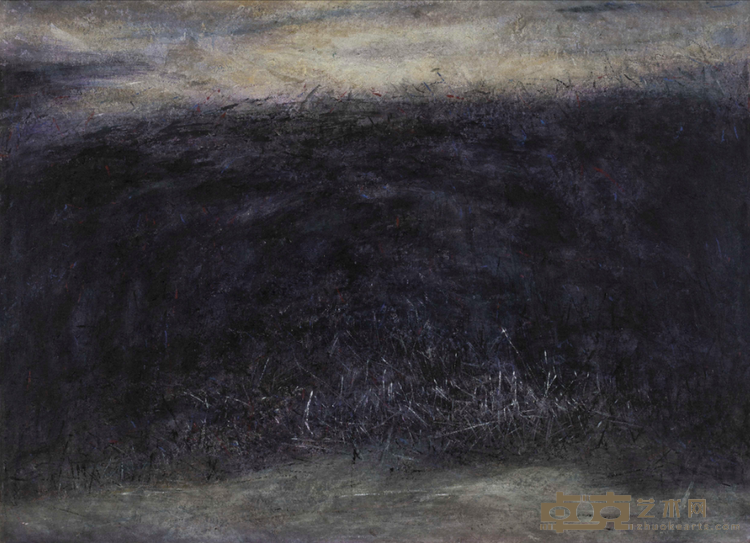《乱笔系列——意象风景No.13》 张鹏野 110x150cm 2016年 布面油画