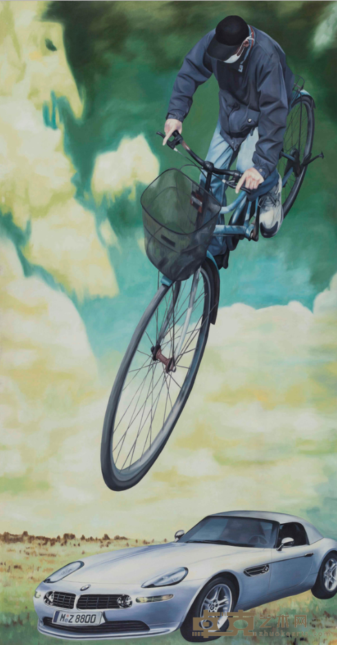 《行者系列No.25》 张鹏野 255x134cm 2010年 布面油画