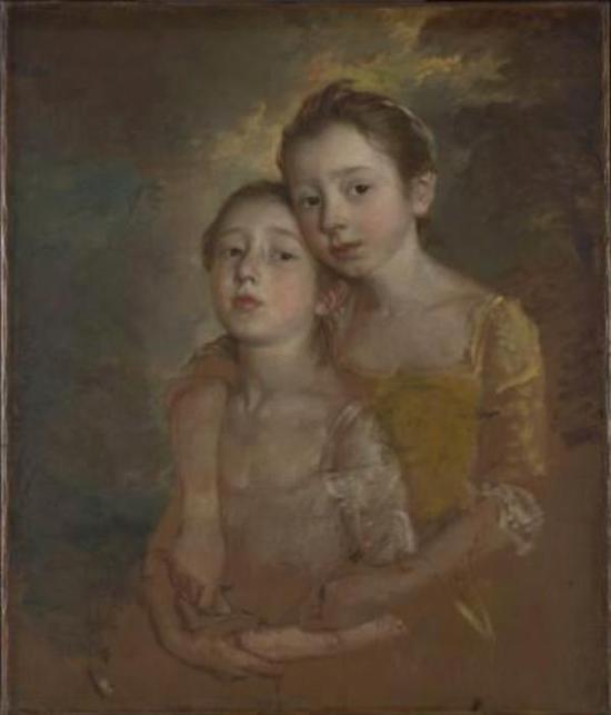 画家的女儿与猫，托马斯-庚斯博罗，1760-61年