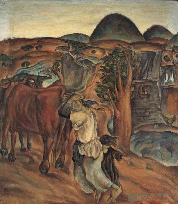 《阵风》 叶永青 110x82cm 1983年 布面油画