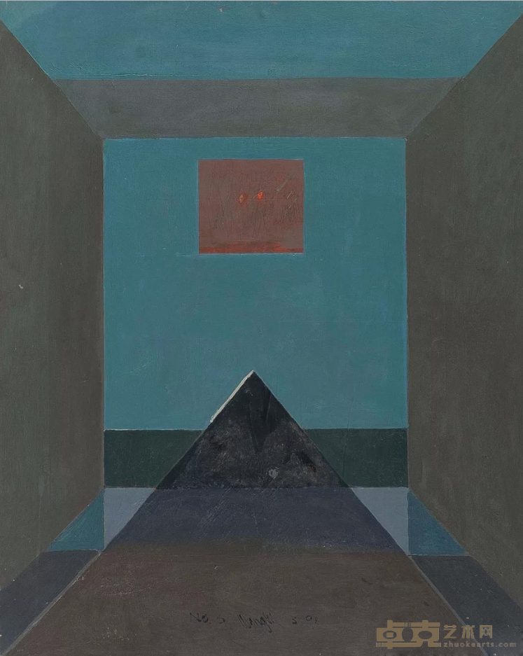 《No.6-1992》 王川 100x80cm 1992年 布面油画