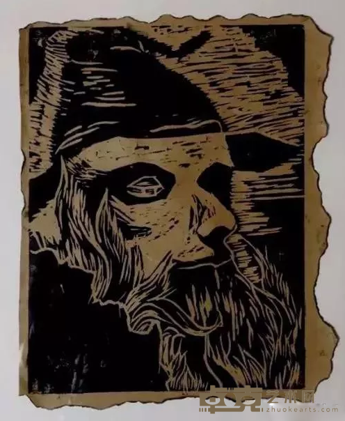 《Wizard男巫》 戴雨含 29x27cm 2019年 版画(油墨)