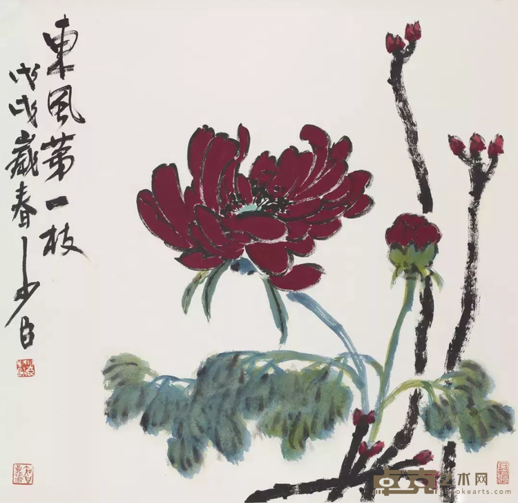 《东风第一枝》 邢少臣 69x70cm