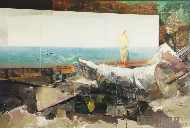 《隐形的风景》 李昌龙 104x84cm 2015年 布面油画